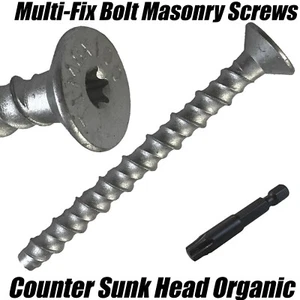 M8 M10 Timco Masonry Countersunk Torx Multi-Fix Screw Anchor Fixing Thunder Bolt - Picture 1 of 2