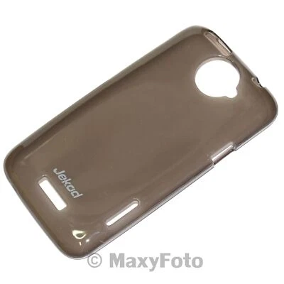 CUSTODIA JEKOD ORIGINALE TPU-CASE COVER IN SILICONE PER HTC ONE X NERA BLACK - Immagine 1 di 4