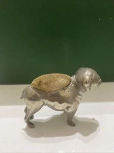Antique Edwardian Pin Cushion - Bulldog - Picture 1 of 5