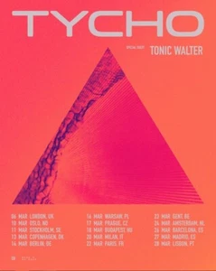 Poster Tycho EUROPE 2025 Tour Poster, gift for fans - Picture 1 of 8