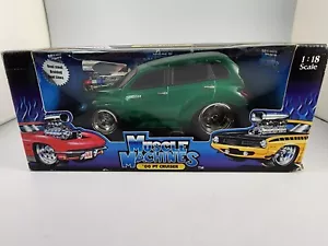 Muscle Machines 1/18 VHTF Green PT Cruiser Hot Rod Die Cast Car Limited Edition - Picture 1 of 19