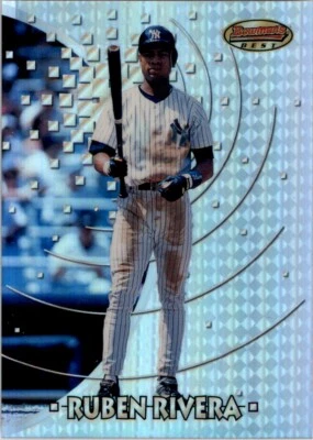 1997 Bowman Bowman's Best Preview Refractor Ruben Rivera New York Yankees #BBP14 - Image 1 of 2