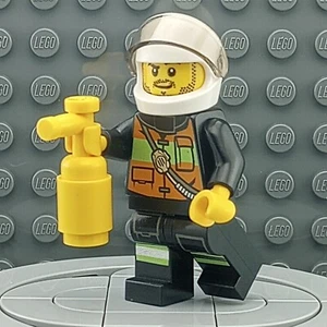 LEGO - cty0344 - Firefighter - Minifigure - 60000 - Fire Motorcycle - Ships Fast - Picture 1 of 11