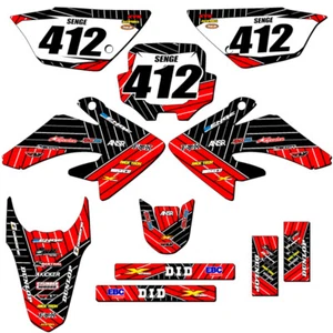 2011-2016 CRF 80 RACE SERIE Red Senge kit de gráficos compatible con Honda - Imagen 1 de 10
