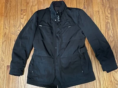 Abrigo de invierno impermeable de nailon militar negro Allegri Milano 3117 para hombre 52 Foto 1 de 4