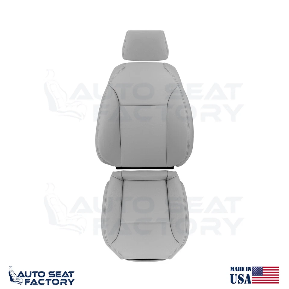 Fundas de asiento de vinilo gris de repuesto para conductor pasajero Saab 9-3 2004-2009 Foto 1 de 1