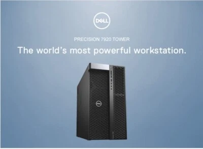 Dell Precision 7920 Tower128GB 32 Core Dual Xeon Gold 6130 2TBSSD QUADRO RTX4000 - Image 1 of 2