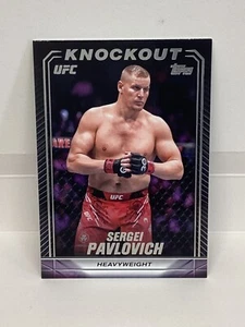 TOPPS UFC KNOCKOUT 2024 SERGEI PAVLOVICH HEAVYWEIGHT - Picture 1 of 2