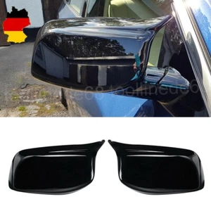 2X M-Stil Spiegelkappen Außenspiegel Glanz Schwarz Für BMW 5er E60 E61 2003-2008 - Bild 1 von 11