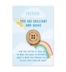 Personalised first day at school brave button back to school gift