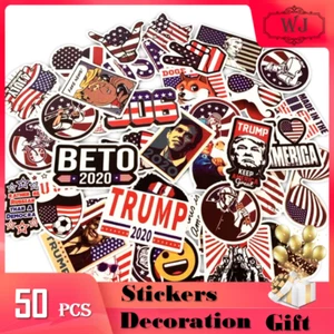 50pcs USA America Trump 2020 Vinyl Decal Stickers Laptop Waterproof Phone - Picture 1 of 5