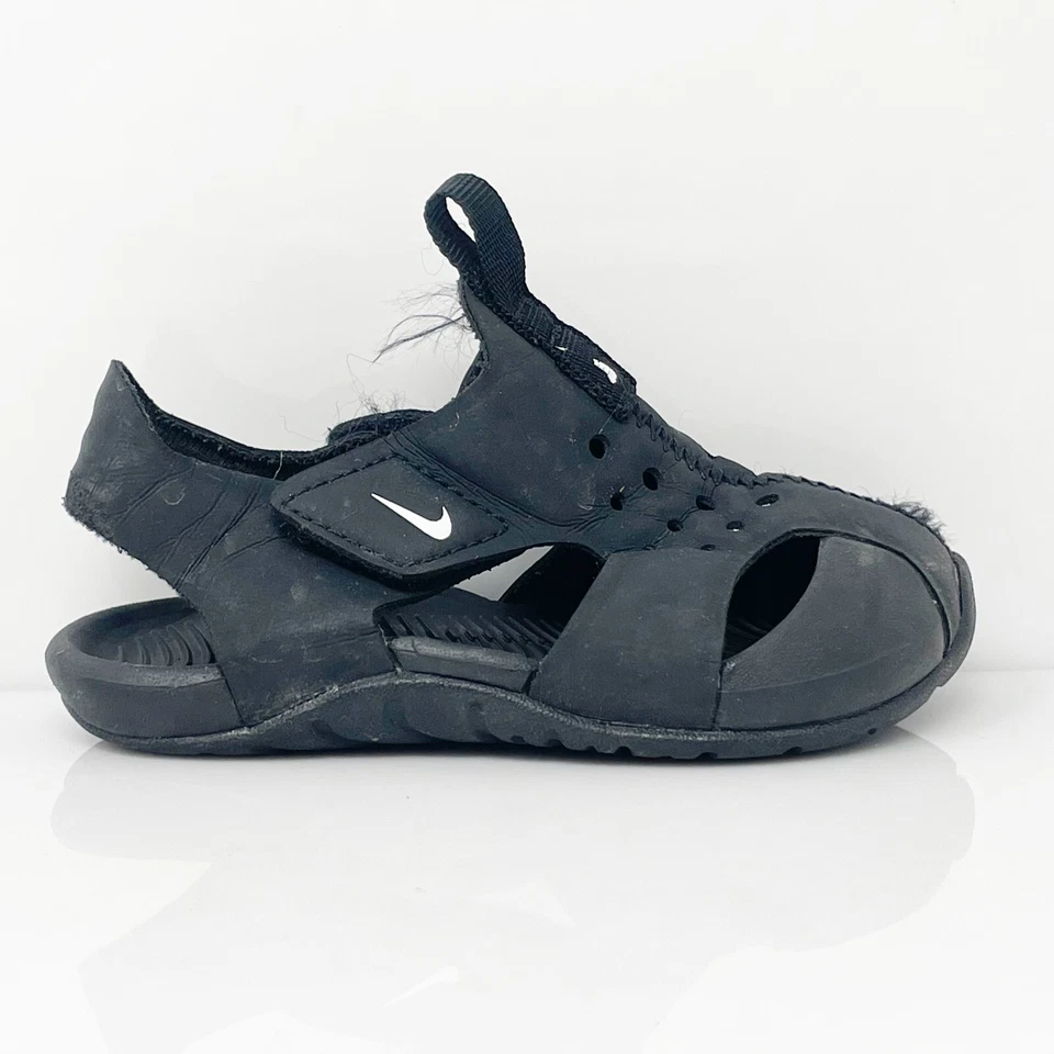 Nike Boys Sunray Protect 2 943827-001 Black Slip On Sandals Size 6C - Image 1 of 4