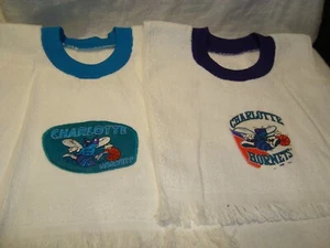 Toalla de té/toalla de té hecha a mano de Charlotte Hornets babero para niños/bebé - Imagen 1 de 3