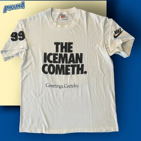 Nike Wayne Gretzky vintage shirt Rare LOS ANGELES KINGS 90’s Iceman Cometh Cover