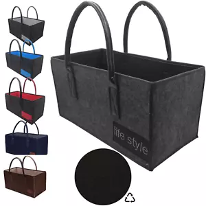 Kaminholztasche Holzkorb Filz Einkaufskorb Einkaufstasche Tragetasche Brennholz - Bild 1 von 36
