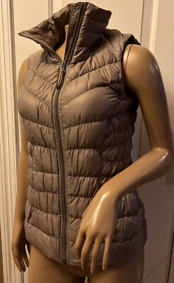 Chaleco ATHLETA Downalicious Cremallera Completa Plumón de Ganso Para Mujer Talla 2XS Marrón Nuevo Sin Etiquetas Foto 1 de 4