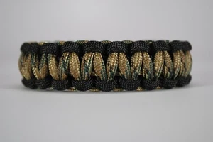 550 Paracord Survival Bracelet Cobra Black/MultiCam "Made in the USA" - Picture 1 of 5