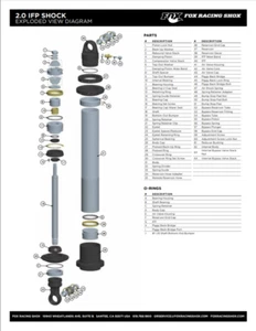 Eje cromado de repuesto Fox 0,875 OD x 14,705 TLG 1,411 SHLG M12 x 1,75 mm (hexagonal - Imagen 1 de 1