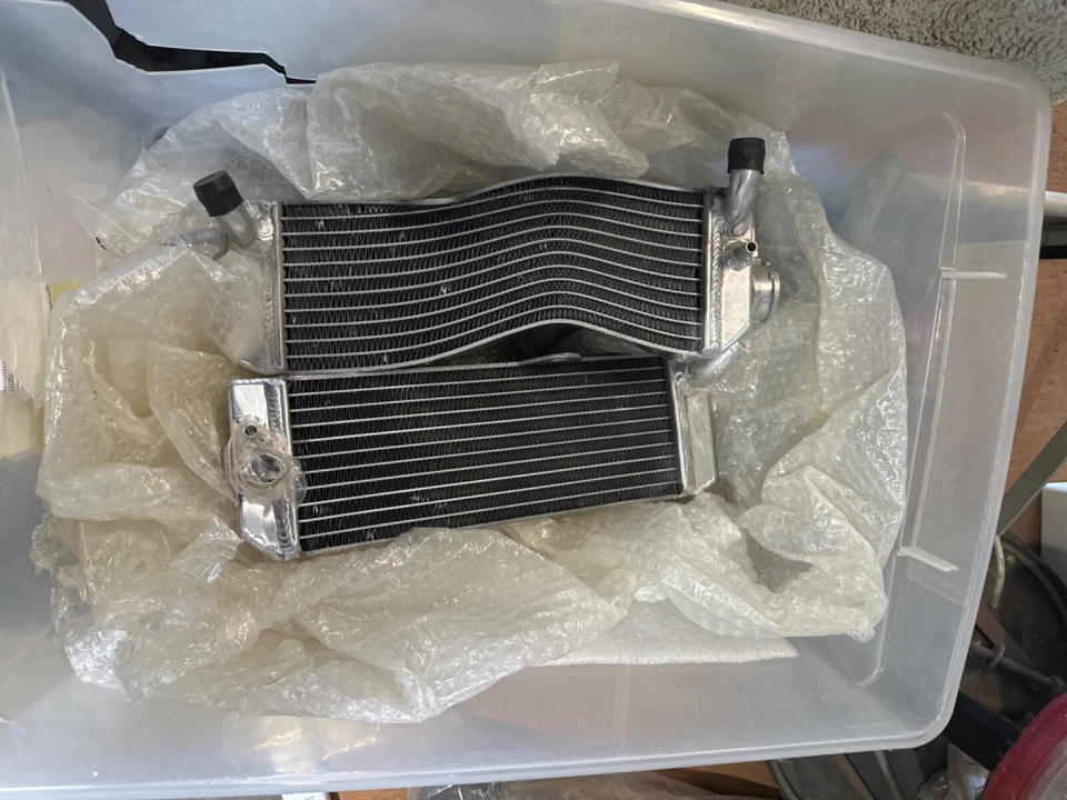 铝制散热器适用于 2000 - 2007 年本田 XR650R XR 650R XR 650 R 2001 2002 2003  — 第 1/1 张图片