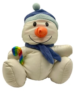 Snowman Plush Brentwood Moshi Christmas Decoration Holidays Soft Toy Microbeads - Foto 1 di 8