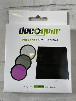 DEC GEAR 3-Piece Filter Set 40.5mm + Protective Pouch (UV, CPL & FLD Filters)   - Image 1 of 2