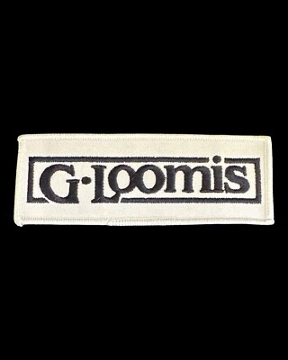 Vintage G•Loomis White/Black Logo Clothing Patch, New Old Stock