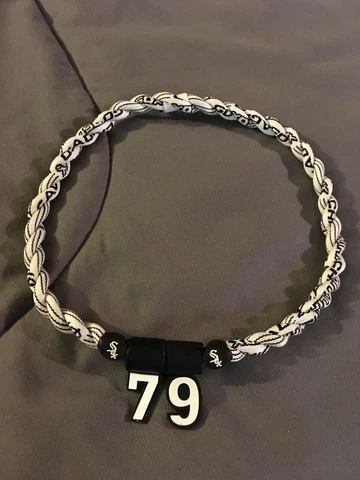 Kid's Chicago White Sox JOSE ABREU #79 Double Rope Team Necklace 18" Youth Cover