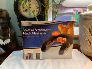 NIB HoMedics Vibration Shiatsu Neck Massager with Heat With Kneading Relax NEW - Picture 1 of 9