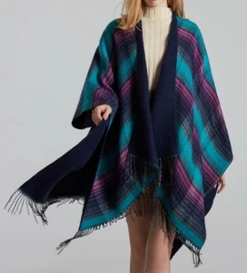 AU SELLER Blanket Poncho Cape Plaid Cloak Coat Warm Oversize SCARF/SHAWL t189 - Picture 1 of 38