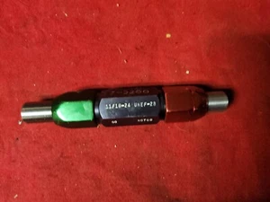 11/16-24 UNEF-2B THREAD PLUG GAGE VERMONT.6875GO NOGO P.D.'S = .6604 & .6656 - Picture 1 of 2