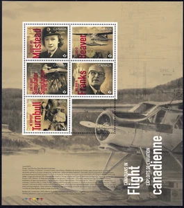 2022 Canada SC# 3355 - Canadians in Flight - pane of 5 - M-NH - Picture 1 of 1