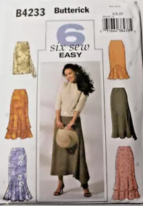 Butterick 4232 Misses Skirts Sewing Pattern in 6 Styles 6-8-10 (Hem Variations) - Picture 1 of 2