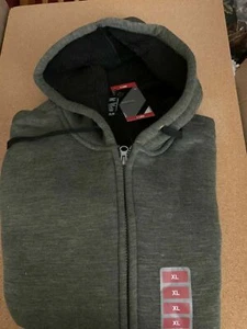 Black Double-Lined Sherpa Flattering Sporty Casual Jacket for Activewear XL - Picture 1 of 3