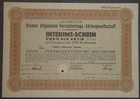 "SECURITAS" Bremer Allgemeine Versicherungs-Aktiengesellschaft 1929 1000 RM