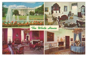 Washington DC Vintage White House Interior Views Unposted Postcard - Picture 1 of 2