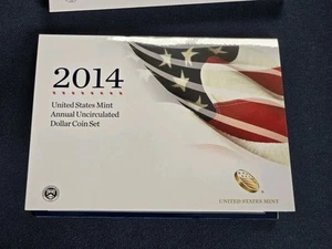 2014 United States Mint Annual Uncirculated Dollar Coin Set Presidential & Eagle - Picture 1 of 5
