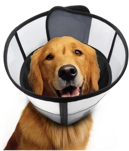 Soft Dog Cone for Dogs After Surgery, Breathable Pet Recovery Collar for XL Dog - Picture 1 of 5