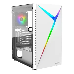 GAMDIAS ATX Mid Tower Gaming Computer PC Case with Side Tempered Glass Swing Doo - Picture 1 of 8