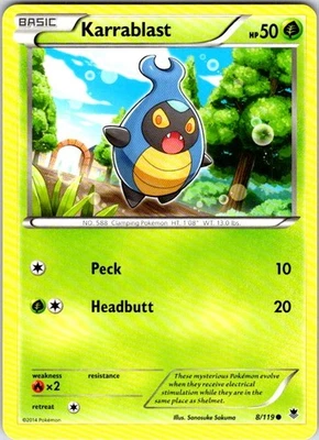 Pokemon | XY - Phantom Forces | Karrablast | 8/119 | NM Normal - Image 1 of 2