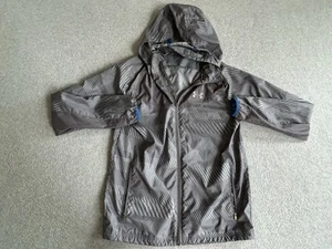 Under Armour Jacket Mens Small Storm Anchor Rain Windbreaker Running Zip Hood UA - Picture 1 of 10