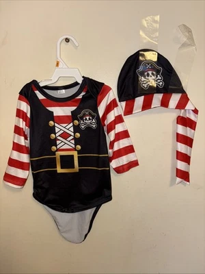 Conjunto Body y Sombrero Pirata Bebé Niño 12 18 Meses  Foto 1 de 4