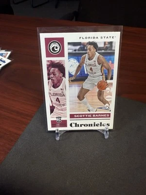 Scottie Barnes, Florida State Seminoles, 2021 Panini Chronicles, Rookie #7 QB3 - Image 1 of 2