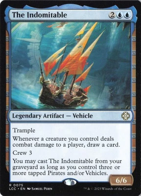 The Indomitable R Commander: The Lost Caverns of Ixalan 75 Near Mint - Image 1 of 2