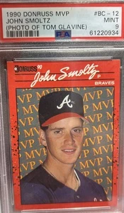 Donruss 1990 - Bonus Mvp Tom Glavine, John Smoltz #BC-12 Tom Glavine PSA. 9 - Imagen 1 de 3
