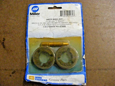 Kit de rodillos de accionamiento Miller 079606 .035 genuino SIN USAR (zz4) a Foto 1 de 2