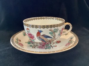 Antique F. Winkle & Co. Wheildon Ware "Pheasant" cup & saucer over size - Picture 1 of 7