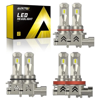 6X H11 9005 9006 LED High Headlight Low Beam Head Light Bulb Combo Canbus AUXITO - Image 1 of 4