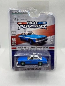 1:64 Hot Pursuit Series 25 1976 Pontiac LeMans New York Police GREEN MACHINE - Picture 1 of 3
