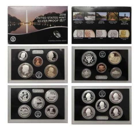 2018 US MINT SILVER PROOF SET GEM PROOF SET IN ORIGINAL MINT BOX WITH COA! Cover