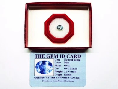 Top Topaz, der natürlicher TOPAZ  2.19 carat, edelsteine, Topas aus Rußland - Bild 1 von 2